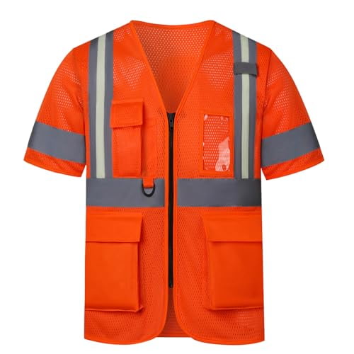 A-SAFETY 21 colors High Visibility Reflective Work Safety Vest（XS-8XL)