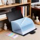 thumbnail image 4 of 8 Color Candy A4 Mini Accordion Office Supplies File Storage Bill Clip Transparent Folder, 4 of 6