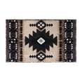 thumbnail image 2 of Emma + Oliver Fe 2x3 Berber Olefin Accent Rug with Complementary Southwestern Pattern in Beige, Black and Brown and Jute Backing, 2 of 7