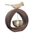 thumbnail image 3 of Timbre de viento para puerta, timbre de entrada, timbre decorativo de madera para comerciantes, timbre de puerta para Redondo Con Pájaro, 3 of 9