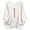 White, variant on YuXingFu Cotton Tops for Women Crew Neck A-Line Split Hem 3/4 Sleeve for Casual Plus Size Blouses Dressy White S