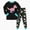 A51-Black, variant on 2-Piece Toddler Pajamas Long Sleeve for Boys Girls for Boys Girls 6 9 12 18 24 Months Pajamas Dailywear Set Loungewear Homewear,2-3 Years