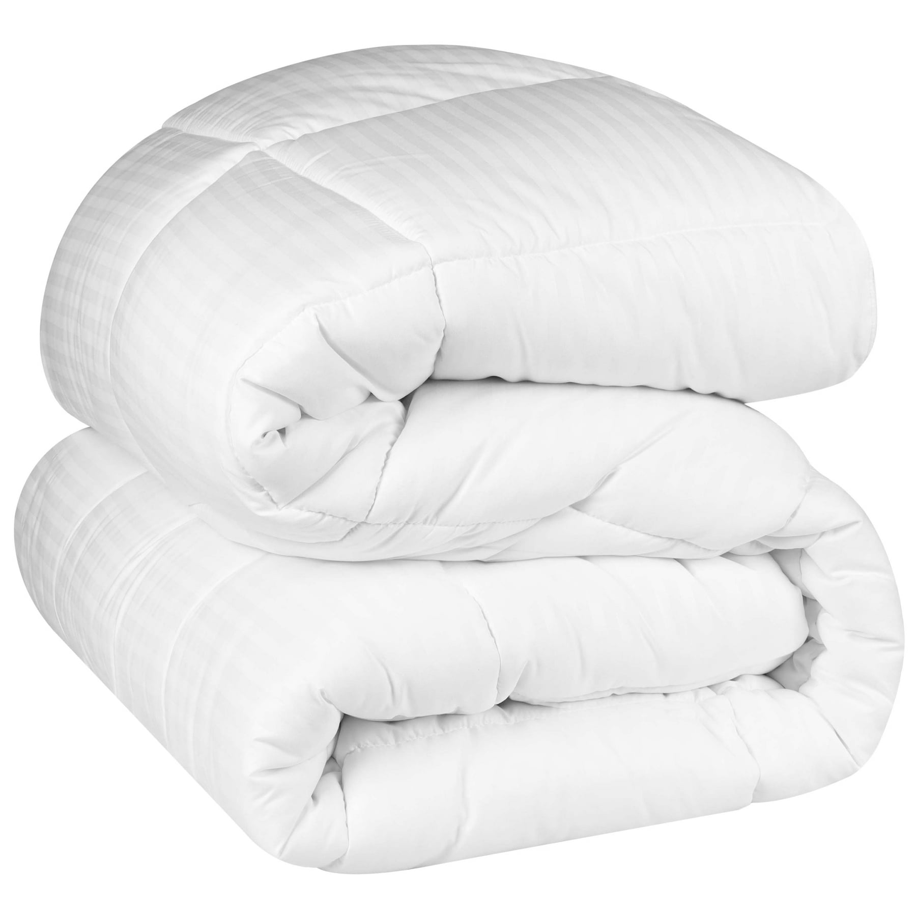 Superior Striped Down Alternative Comforter, Twin XL, White