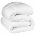 thumbnail image 2 of Superior Striped Down Alternative Comforter, Twin XL, White, 2 of 12