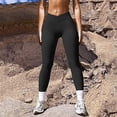 thumbnail image 2 of Plus Size Jumpsuit for Women Solid Ribbed High Waist Yoga Workout Exercise Casual Comfort Stretch Pants, 2 of 4