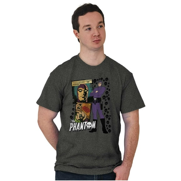 The Phantom Retro Comic Book Panel Men's Graphic T Shirt Tees Brisco Brands S