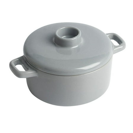 

Qeeadeea. Soup Bowl With Handles And Lid Onion Soup Bowl，Microwave And Oven Safe.-gray38 oz