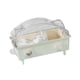 thumbnail image 5 of Jaula para hámster, casa para mascotas, ventilación, 2 capas, hábitat portátil para hámster, conejos, ratones, petauros del azúcar, ratas y erizos Beige, 5 of 9