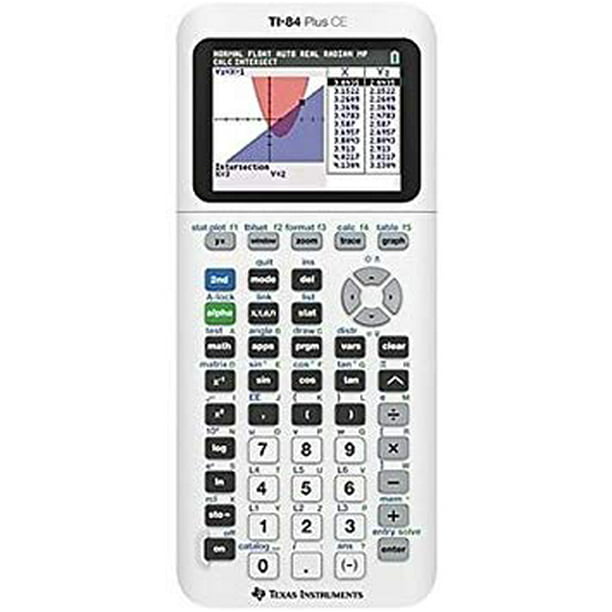 Texas Instruments TI-84 Plus CE Graphing White - Walmart.com