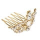 thumbnail image 5 of Princesa Drop Crown Tiara con pinzas para el cabello de para del de la de Oro, 5 of 9