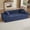 Blue, variant on 80.7" Boneless Sofa Couches with Cup Holder,3 Seat Couch with Side Pocket, Cloud Couch for Compact Living Rooms, Apartments，Brown