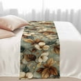 thumbnail image 3 of Bed Runner Scarf for Queen Size Bed, Boho Vintage Flower Beds Scarf Throws for Foot of Bedding, Farmhouse Botanical Floral Leaf Decorative Beds Runners for Bedroom Guestroom, 83"x20", 3 of 8
