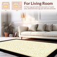 thumbnail image 2 of ODIKA 4'x6' Machine Washable Non-Slip Area Rug, Modern Geometric Checkered Pet Safe High Traffic Rug, Beige, 145518, 2 of 7
