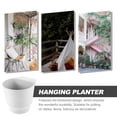 thumbnail image 4 of 2pcs Hanging Plant Pots for Balcony Fence Railing Flowerpot Set, 4 of 8