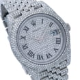 thumbnail image 3 of Pre-Owned Rolex Datejust 41MM 126300 Diamond Paved Roman Dial Diamond Bezel Stainless Steel Full Diamond Jubilee Bracelet 14.75ct, 3 of 8