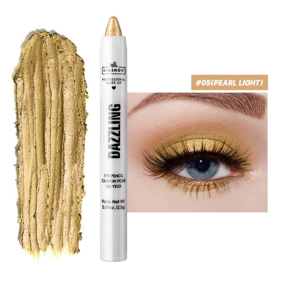 RKSTN Eyeshadow Palette 12 Color Pearlescent Eyeshadow Pencil Crayon Stick Shiny Diamond Glitter Cream Eyeshadow Pencil Eyeshadow Palette