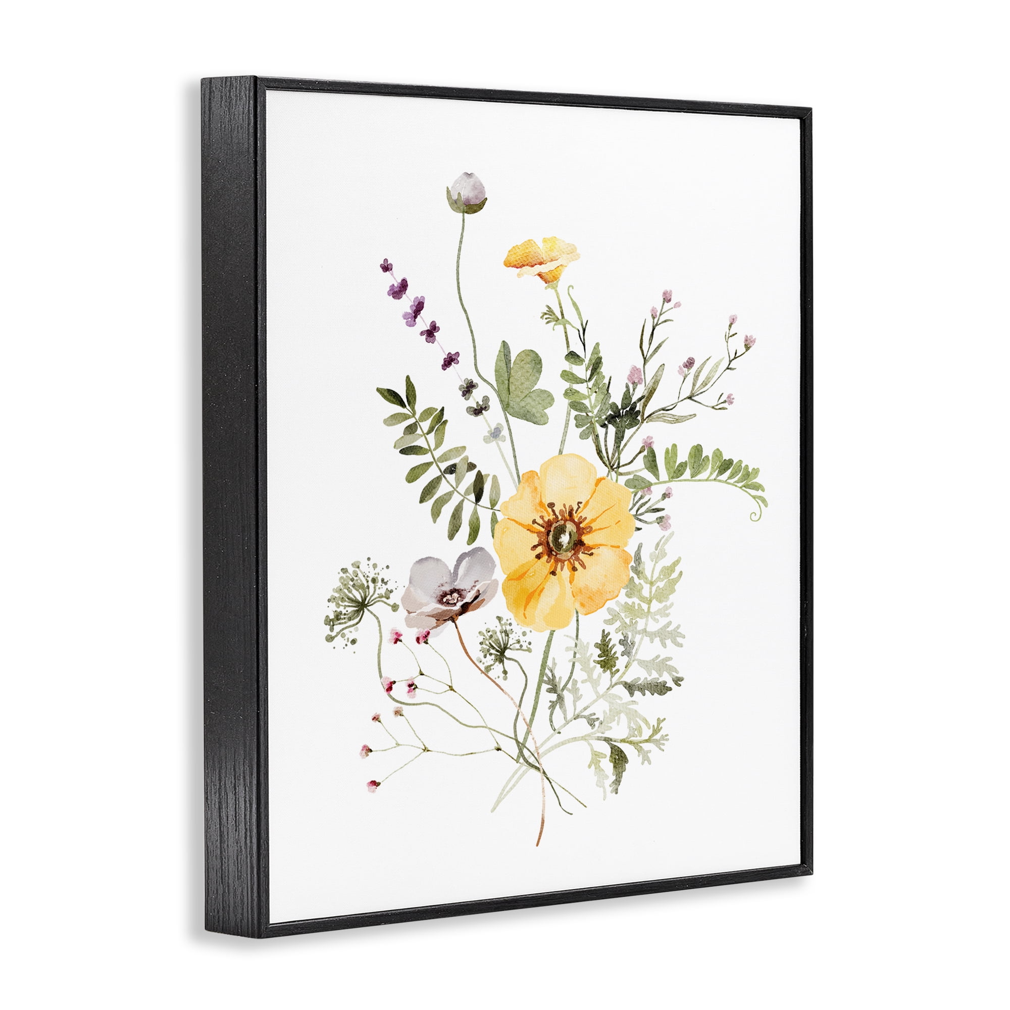 Gardening Herb Blooms Black Framed Giclee Art, design by Lettered and Lined