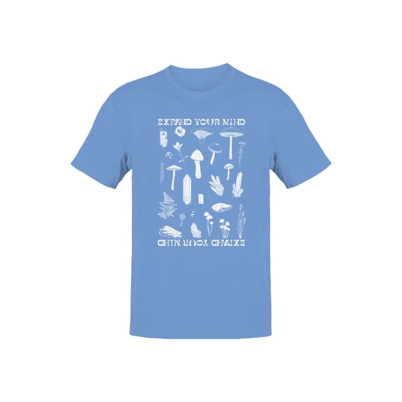 Expand Your Mind: Nature Design Men's T-shirt Carolina Blue