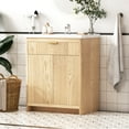 thumbnail image 6 of Teousev 31.5" Single-Sink Bathroom Vanity in Oak with 2 Doors, 6 of 10