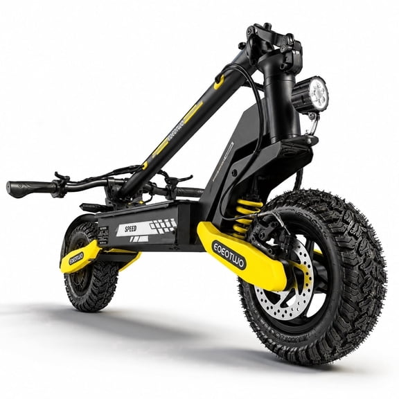 EOEOTWO GT06 Electric Scooter for Adults, 30 MPH Fast E-Scooter with 1200W Motor, 25 Miles Range, 11" Off-Road Tubeless Tires & Dual Suspension, 330 lbs Max Load Foldable Commuting Scooter