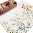 thumbnail image 2 of 6'x9' Area Rugs, Spring Botanical Spring Indoor Outdoor Area Rug for Living Room Bedroom, Rustic Floral Farmhouse Washable Bathroom Rugs Kitchen Floor Carpet Mats Home Decor Aesthetic, 2 of 8