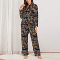 thumbnail image 2 of Sikiie Multicolored Butterflies C Pajamas for Women Set, Womens Pajama Sets, Lounge Sets for Women, 2pjs for Women-Small, 2 of 7