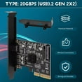 thumbnail image 4 of SUTENGDA ASM3242 Puce Carte PCIE pour Performance Haut de Gamme Supporte Vitesses de Données 20Gbps, 4 of 8