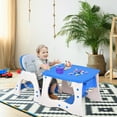 thumbnail image 4 of Costway 3 in 1 Baby High Chair Convertible Play Table Seat Booster Toddler Feeding Tray Blue, 4 of 10
