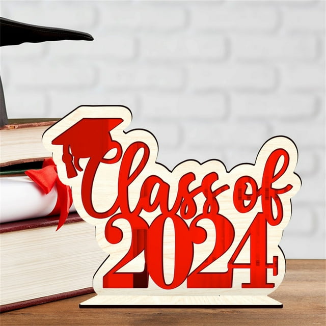 WRKEKC Clearance Graduation Season Wooden Stand Celebrating Graduation Home Furnishings