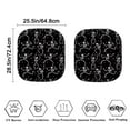 thumbnail image 4 of KUIFORTI 2 Piece Skull Car Sun Shade Skeleton Windshield Sunshade, Reflective Polyester Blocks Heat and Sun. Foldable Sun Shield That Keeps Your Vehicle Cool, 4 of 5