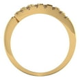thumbnail image 5 of 0.44 ct Brilliant Round Cut Simulated Champagne 18K Yellow Gold Band SZ 7.5, 5 of 6