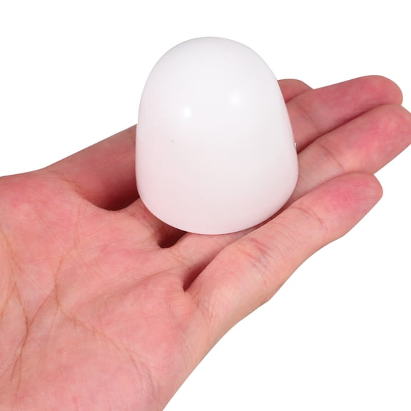 Homoyoyo 6-Pack White Round Plastic Toilet Bolt Caps for Bathroom Hardware Accessories, Easy Installation and