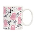thumbnail image 2 of Cute Halloween Coffee Mug | Pink Ghost Ceramic Coffee Cup for Halloween Decor | Spooky Season Gift for Halloween Lovers | 3.9 X 3.1 in, 2 of 6