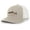 Khaki/White, variant on Freshwater Fish Collection Carp Fishing Mens Embroidered Mesh Back Trucker Hat Baseball Cap, Black/Black