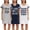 Set 1, variant on Lati Fashion 3 Pack Womens Nightgowns Soft Cotton Sleepwear Short Sleeve Nightshirts Comfy Pajama Dresses Ladies Loungewear Sleep Shirts Size S-3X