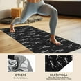 thumbnail image 4 of Black Dancing Skeleton Pattern Hot Yoga Mat Towel Non Slip for Hot Yoga - Quick-Drying Yoga Mat Cover with 4 Corner Pockets with Travel Bag - Hot Yoga Towel Non Slip 70"x26", 4 of 6