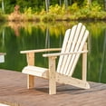 thumbnail image 5 of Shine Company Westport Cedarwood Indoor Outdoor Adirondack Chair, Natural, 5 of 9