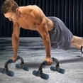 thumbnail image 6 of Push Up Bars Strength Training - Workout Stands With Ergonomic Push-up Bracket Board with Non-Slip Sturdy Structure Portable for Home Fitness Training, Push Up Stands Handle for Floor Workouts, 6 of 7