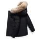 thumbnail image 2 of Chaqueta de plumón para hombre, de longitud media, gruesa, nueva tendencia de invierno 2024, abrigo informal cálido, ropa de trabajo para parejas, chaqueta de plumón de pato, 2 of 4