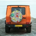 thumbnail image 2 of Fotbe Cute Dinosaur Spare Tire Cover Thickening Universal Fit for Jeep, Trailer, RV, SUV, Truck, Tough Tire Wheel Soft Cover-17 inch, 2 of 9