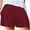 Burgundy, variant on Odeerbi Shorts For Women Trendy Solid Color 2025 Casual High Waist Short Pants Burgundy