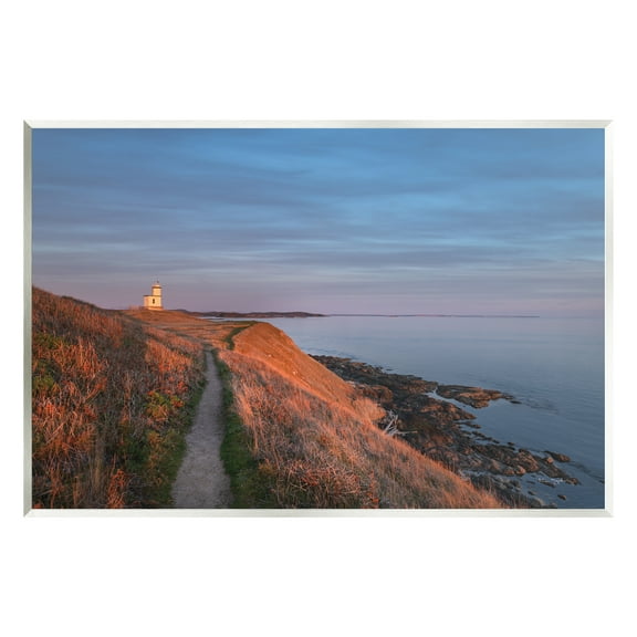 Stupell Industries Path to Lighthouse Landscape Photography Unframed Art Print Wall Art, 15 x 10