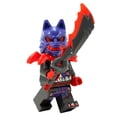 thumbnail image 1 of LEGO Ninjago Dragons Rising Season 2: Wolf Mask General Minifigure with Sword, 1 of 5