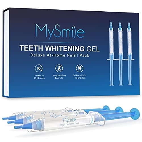 Paquete de recarga de bolígrafo de gel blanqueador de dientes MySmile 3 bolígrafos Non-Sensi