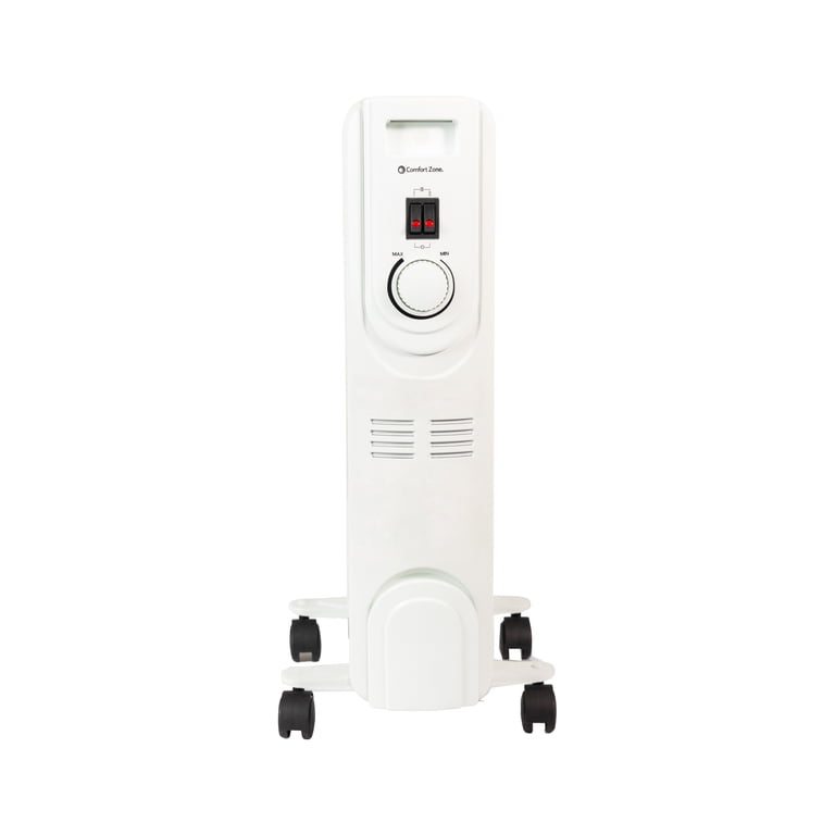 Comfort Zone 1,200-Watt Electric Oil-Filled Radiant Radiator Heater,  Permanently Sealed, Never Refill, Adjustable Thermostat, Stay-Cool Handle,  Tip-Over Switch u0026 Overheat Protection System - Walmart.com