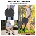 thumbnail image 4 of Banco Plegable IWDOO 46 cm Marco de Acero Portátil Paquete de 2, 4 of 7