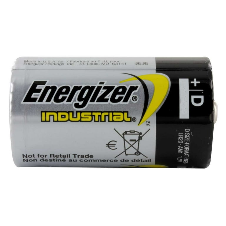 Energizer Industrial D Alkaline Batteries - 72 Pack - Walmart.com