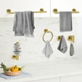 thumbnail image 2 of 6-Piece Bathroom Hardware Set, Stainless Steel Towel Bar, Towel Ring, Toilet Paper Holder & Wall Hooks, Wall Mounted Bath Accessories for Modern & Farmhouse Bathrooms, 2 of 10