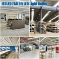 thumbnail image 7 of T8 8ft LED Tube Light Bulbs, Single Pin Fa8 Base, V Shape 72W 5000K,8-Pack, 7 of 7