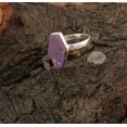 thumbnail image 1 of 925Sterling Silver Certified Handmade Composite Purple Turquoise Ring For US5, 1 of 9